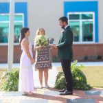 wedding vows in healing garden