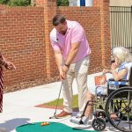 minigolf rehabilitation in healing garden